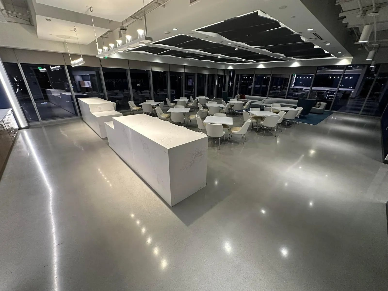 Decorative concrete flooring